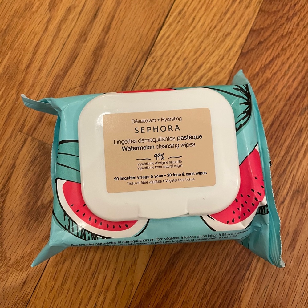 Sephora Watermelon cleansing wipes 20ct